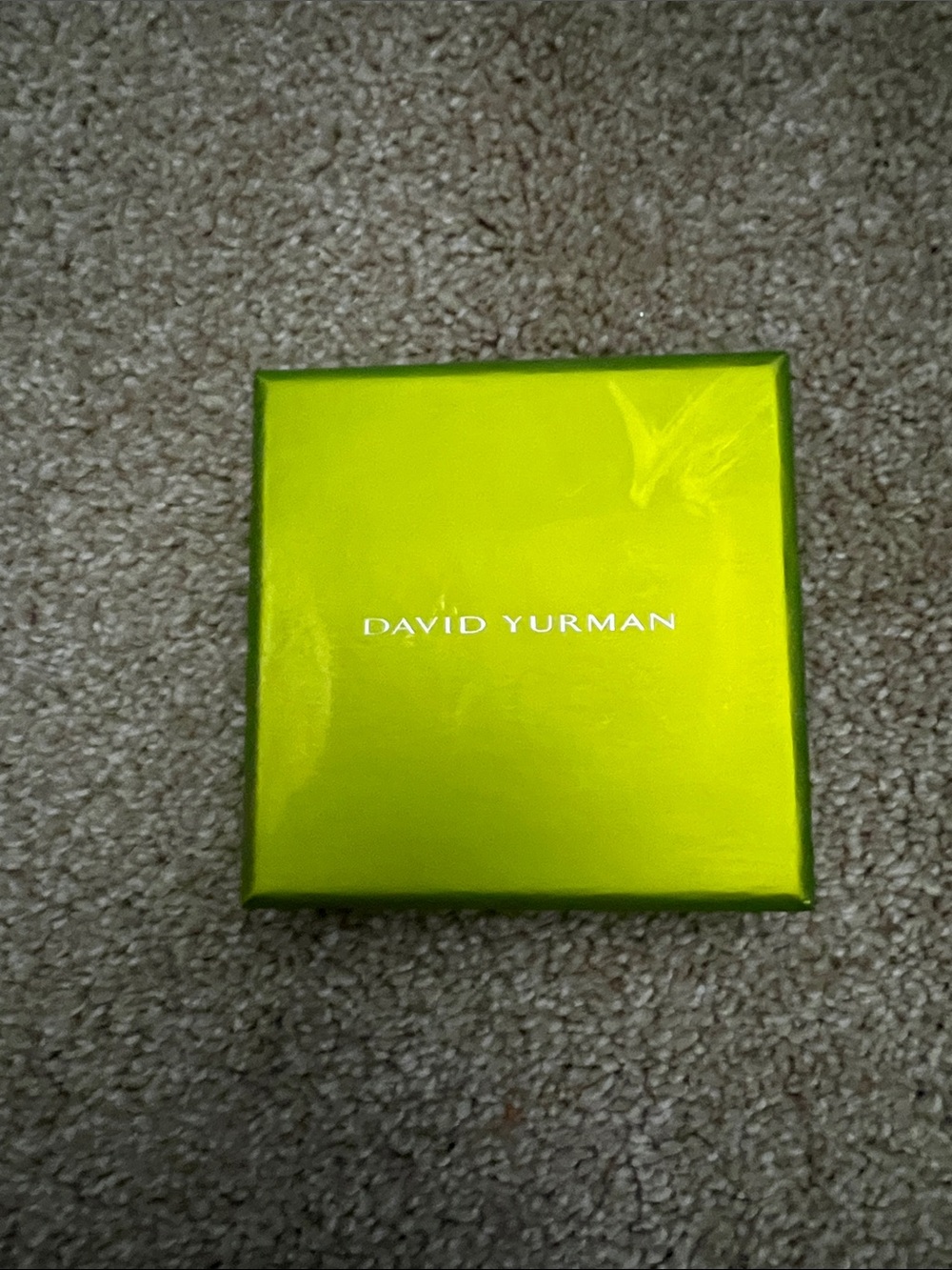 David Yurman Jewelry Box in Lime Green